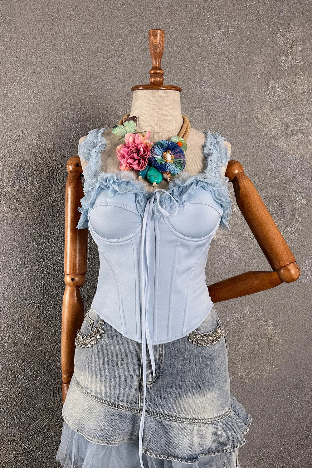 Dantel Detaylı Korse