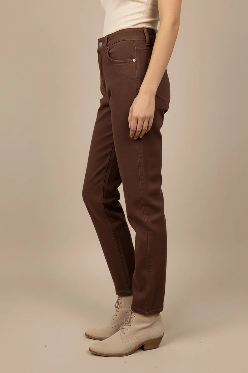 Kahverengi Slim Jean