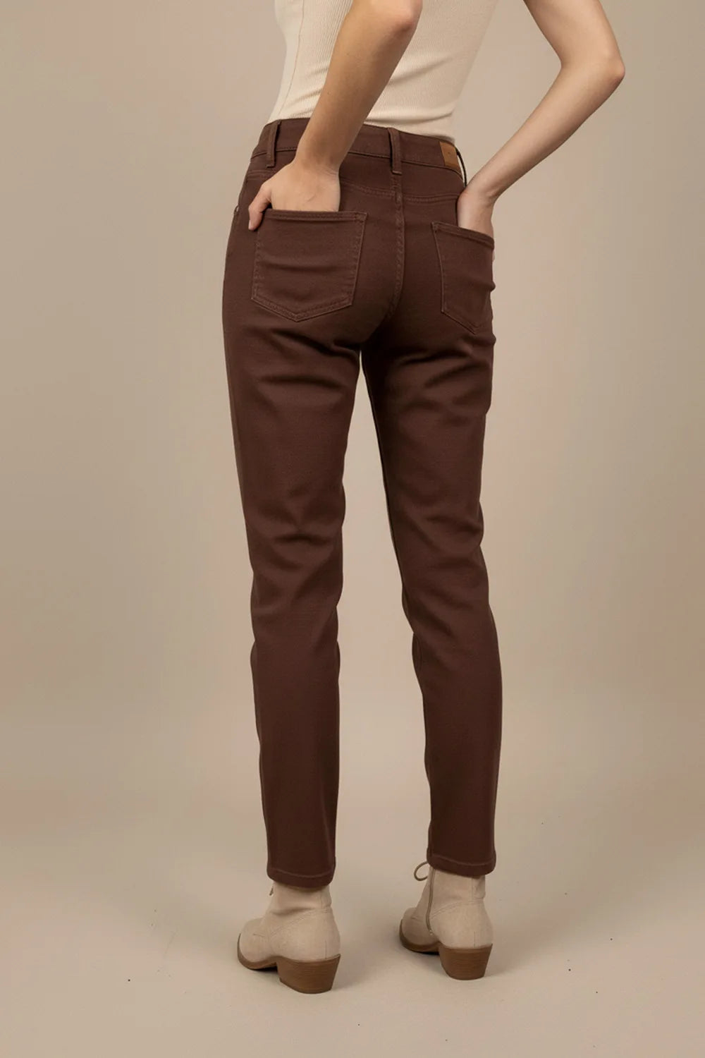 Kahverengi Slim Jean