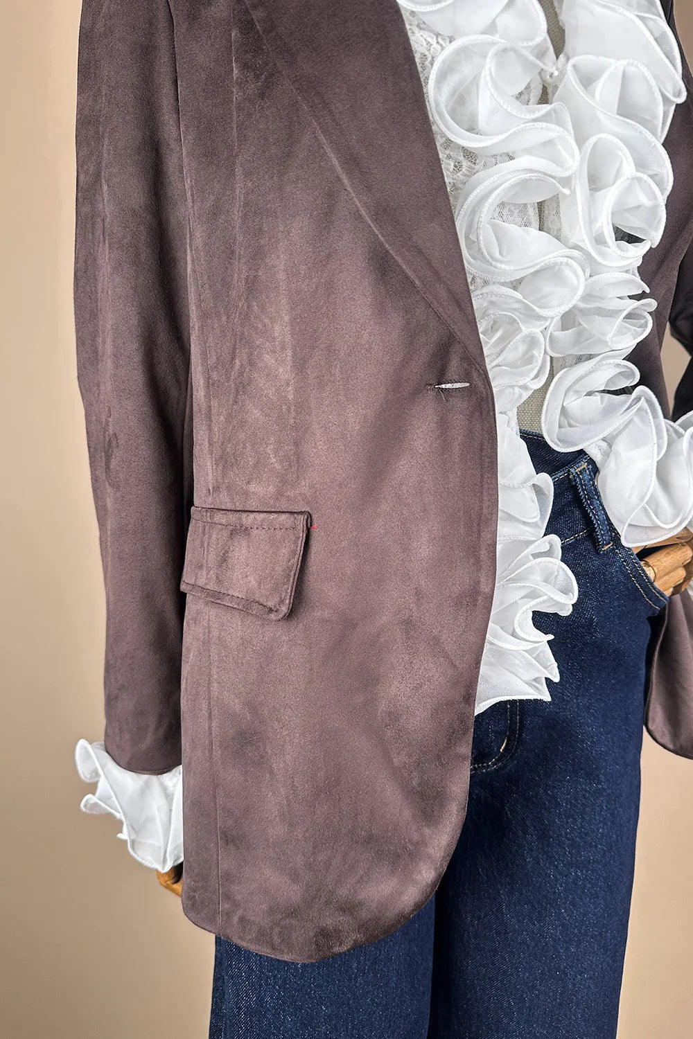 Nubuk Blazer Ceket
