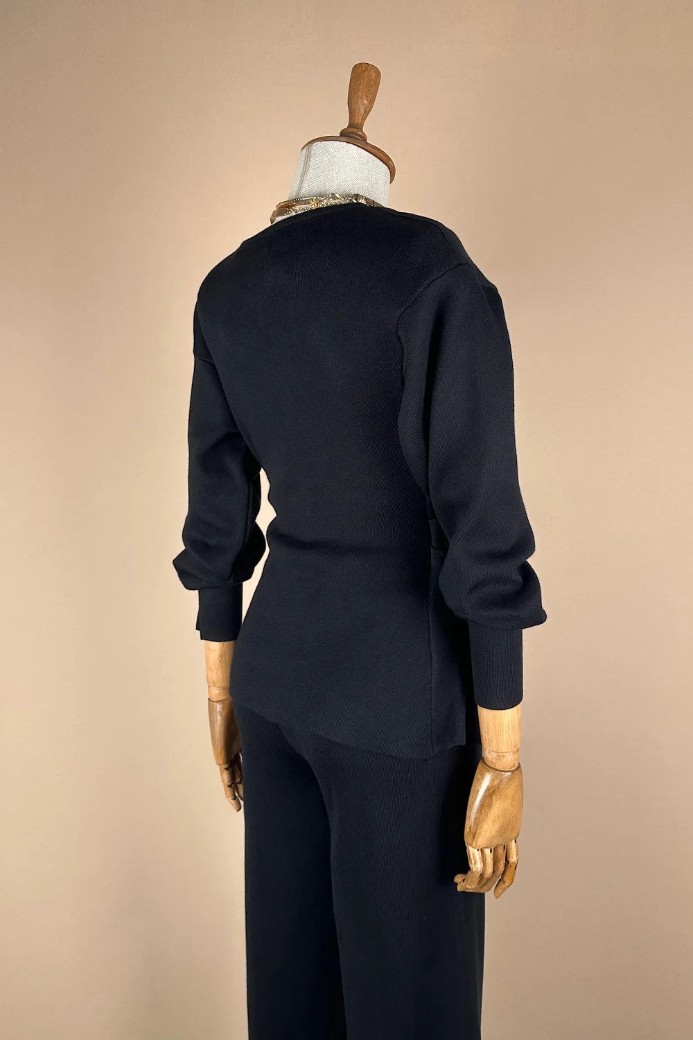 Kruvaze Detaylı Triko Takım