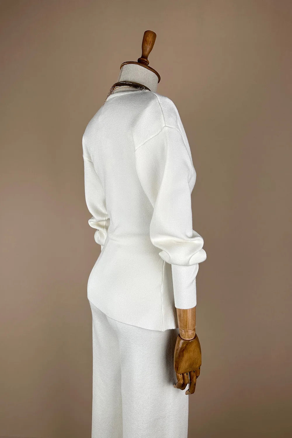 Kruvaze Detaylı Triko Takım