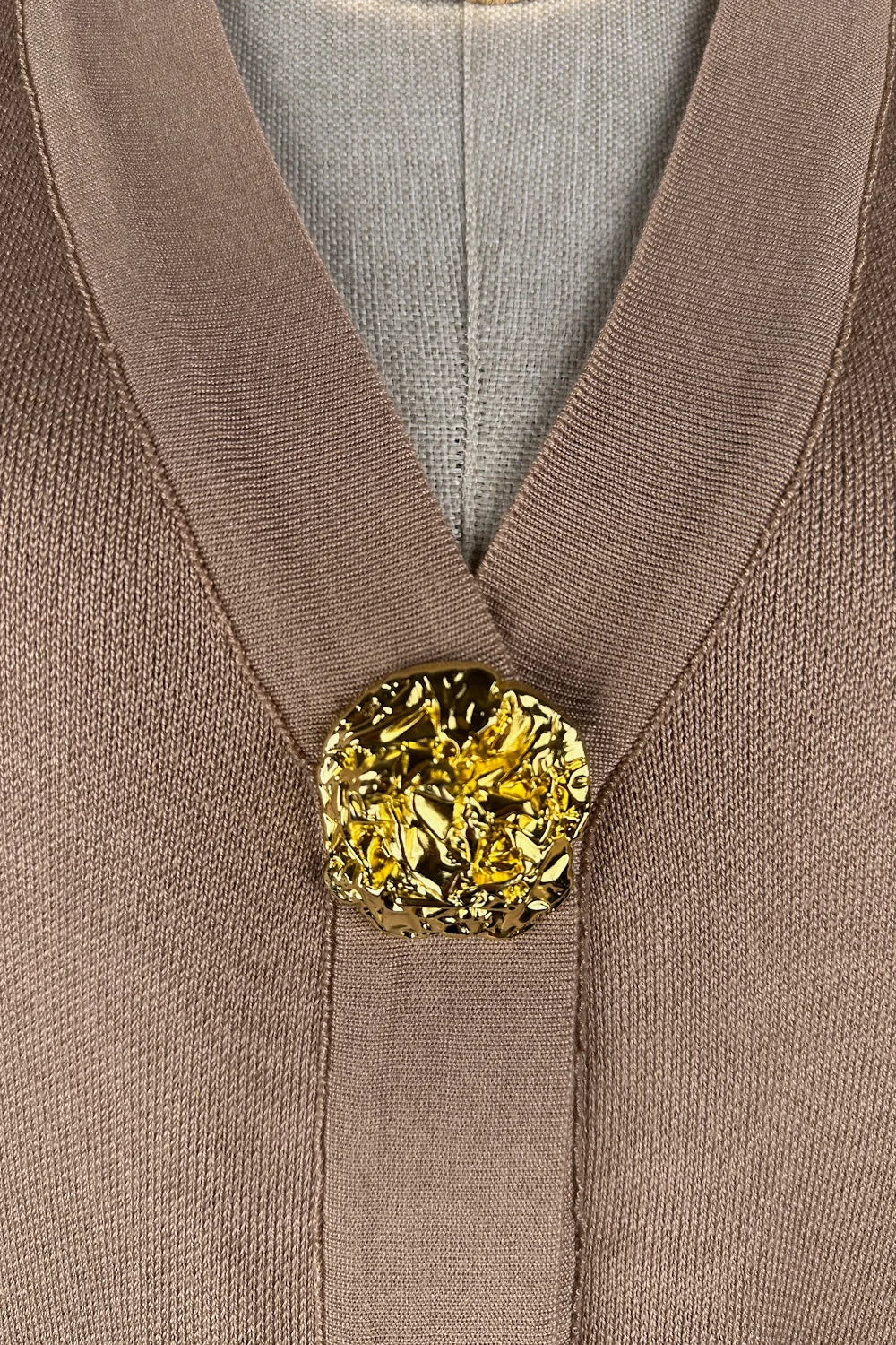 Gold Düğmeli Triko Takım
