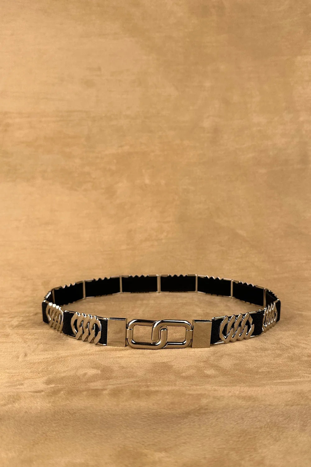 Metal Aksesuar Detaylı Elastik Kemer