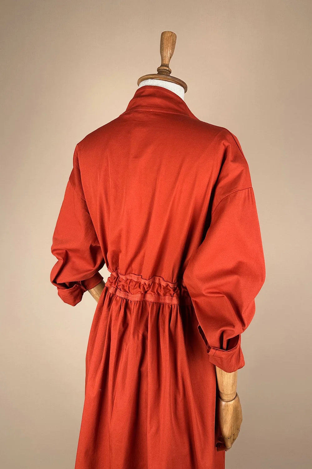 Fermuar Detaylı Midi Elbise