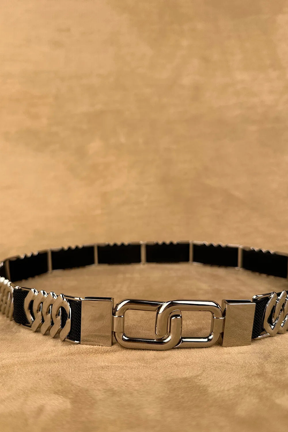 Metal Aksesuar Detaylı Elastik Kemer