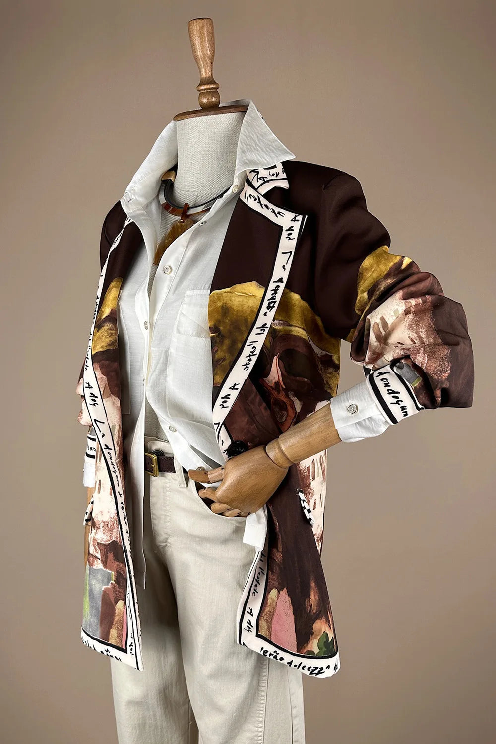 Desenli Blazer Ceket