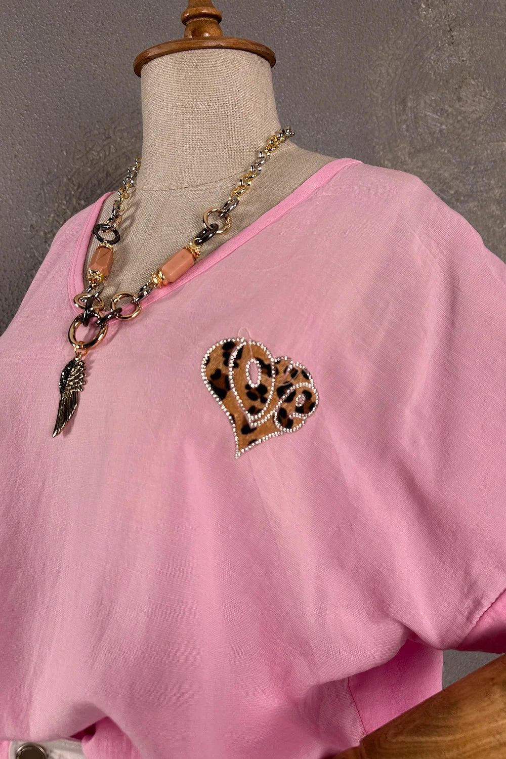 Oversize Keten T-shirt