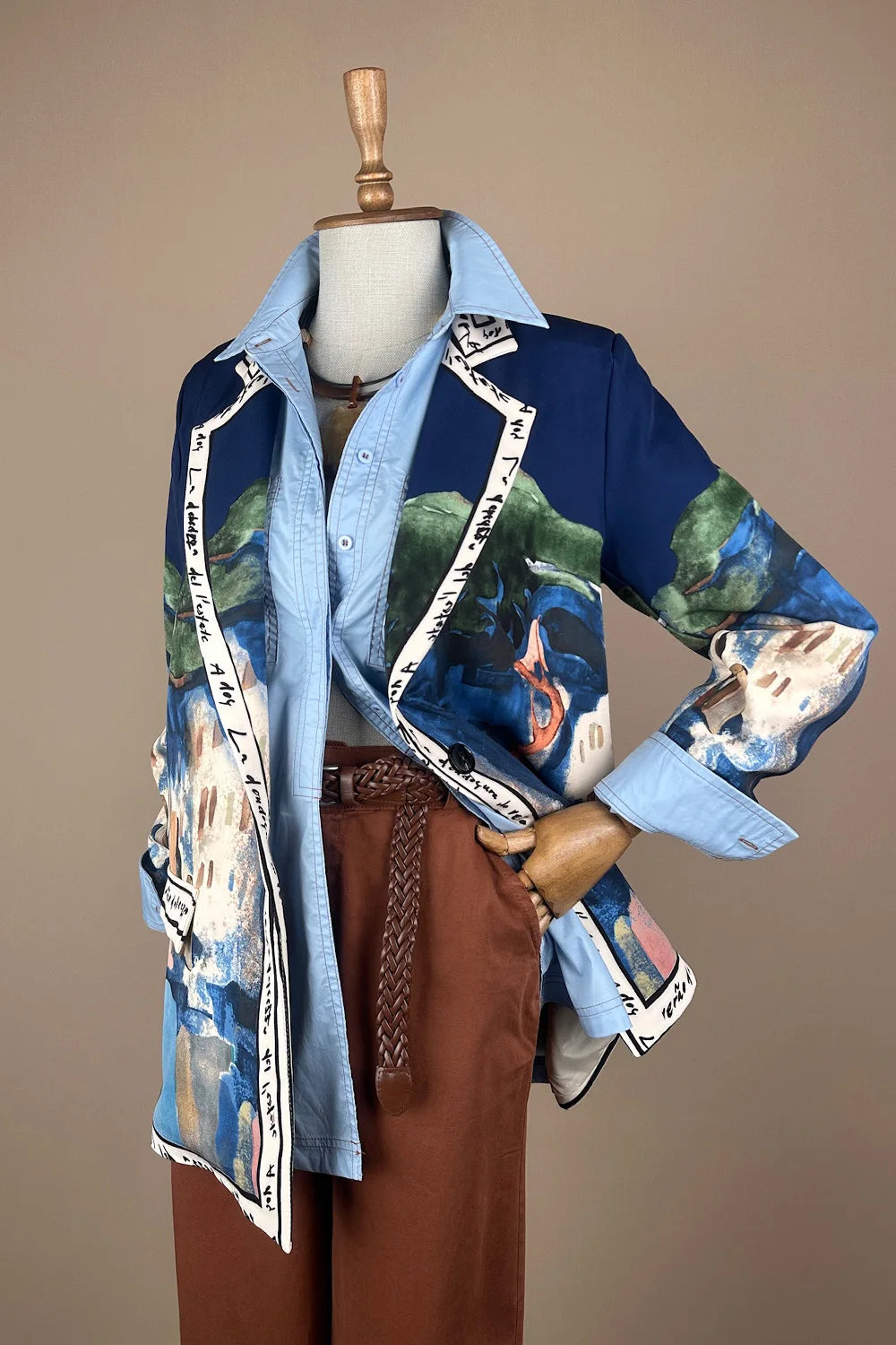 Desenli Blazer Ceket