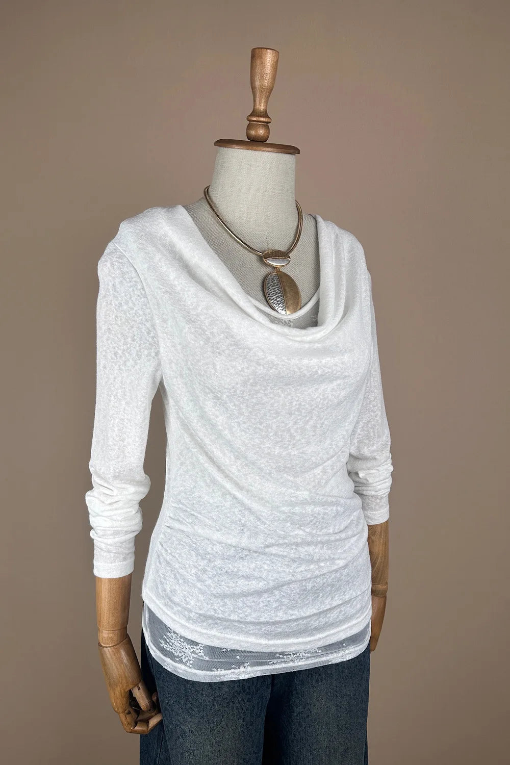 Çift Katlı Drapeli Bluz