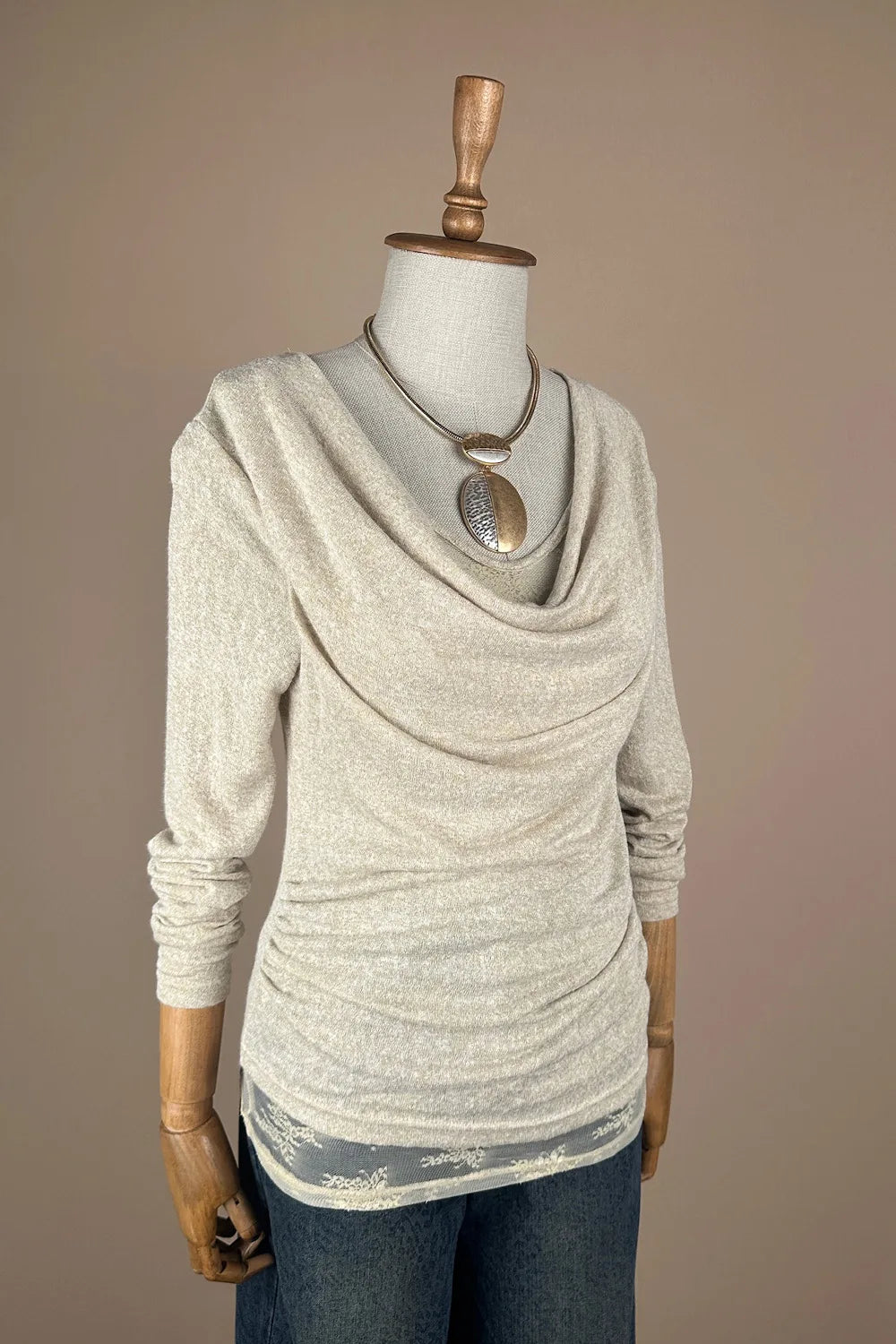 Çift Katlı Drapeli Bluz