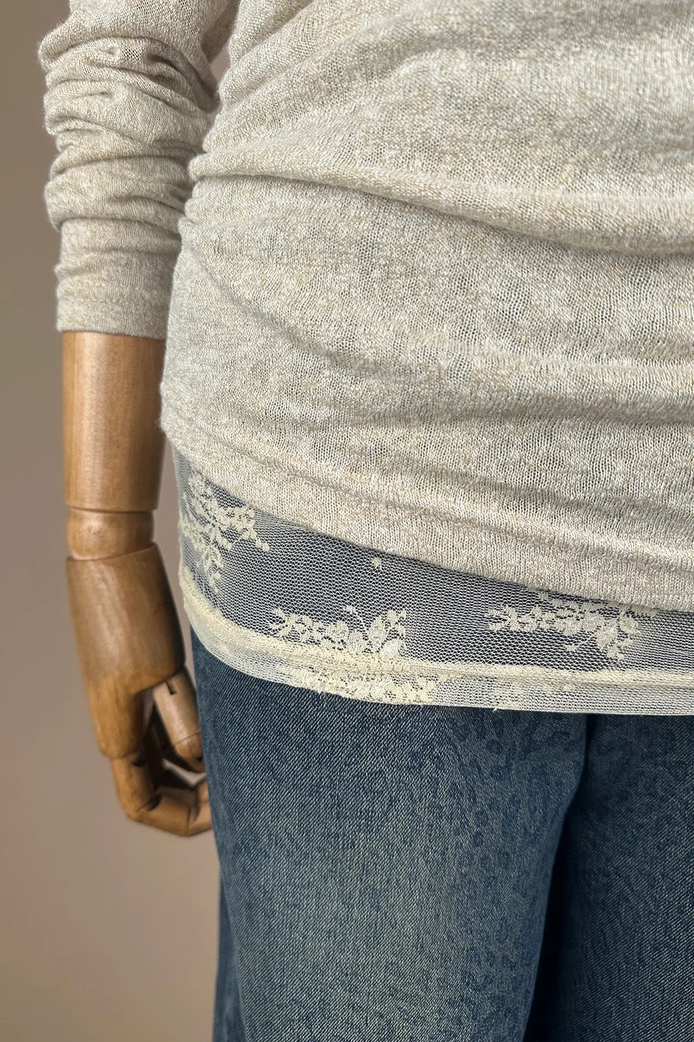 Çift Katlı Drapeli Bluz