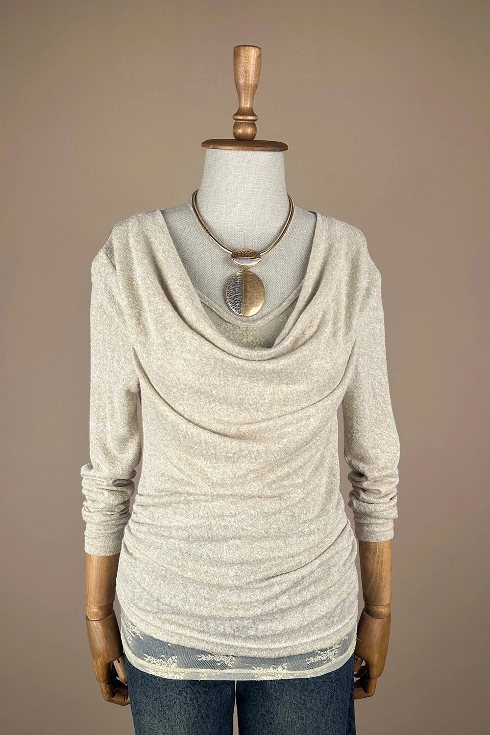 Çift Katlı Drapeli Bluz