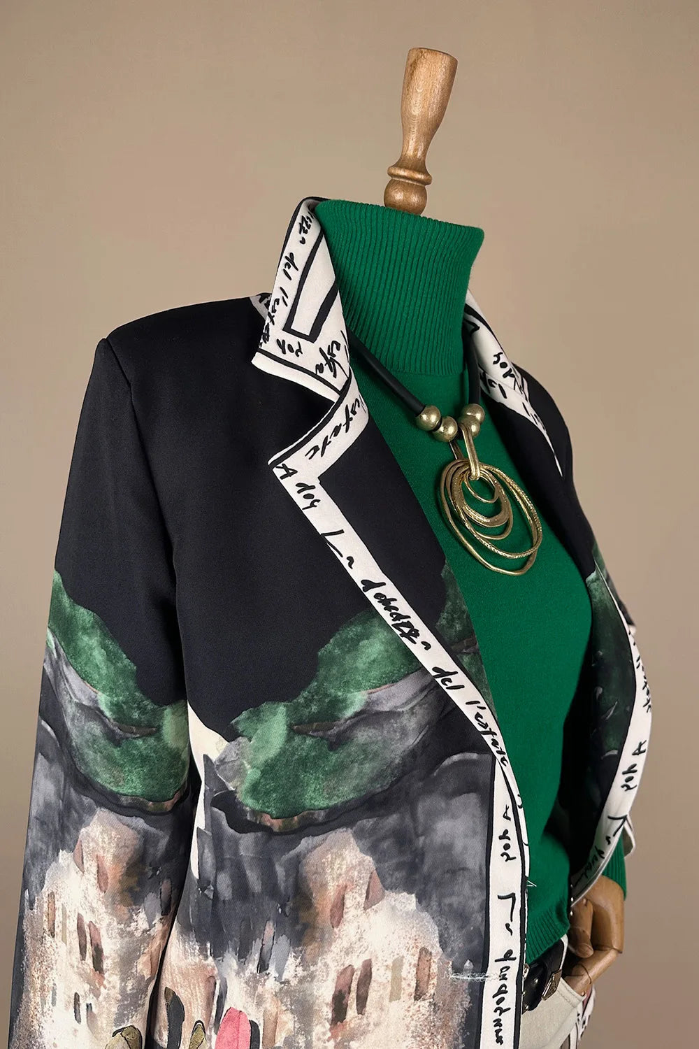 Desenli Blazer Ceket