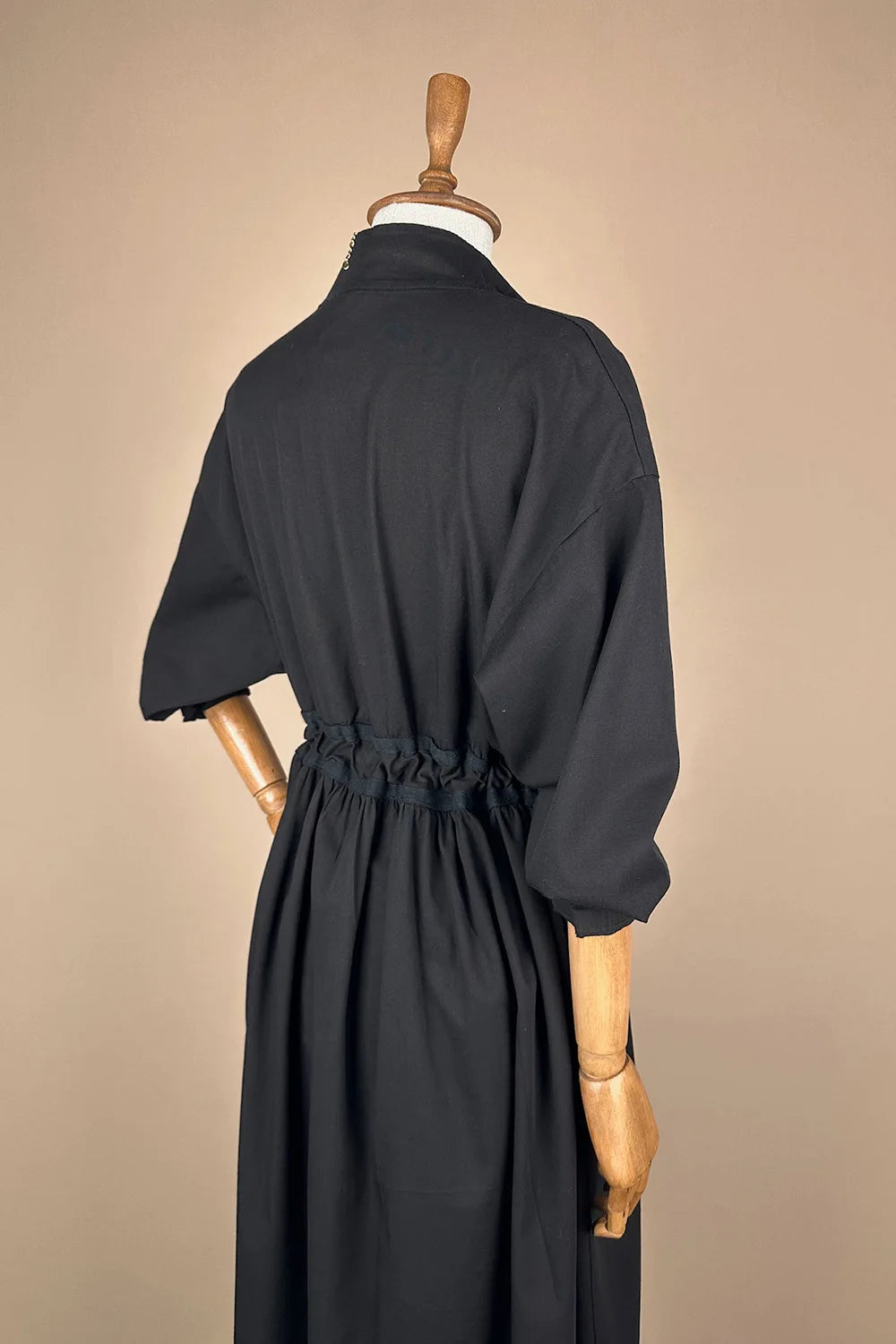 Fermuar Detaylı Midi Elbise