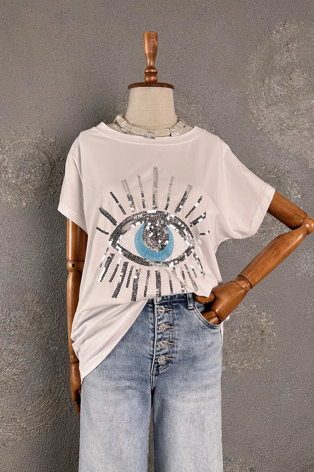 Göz Desenli T-shirt