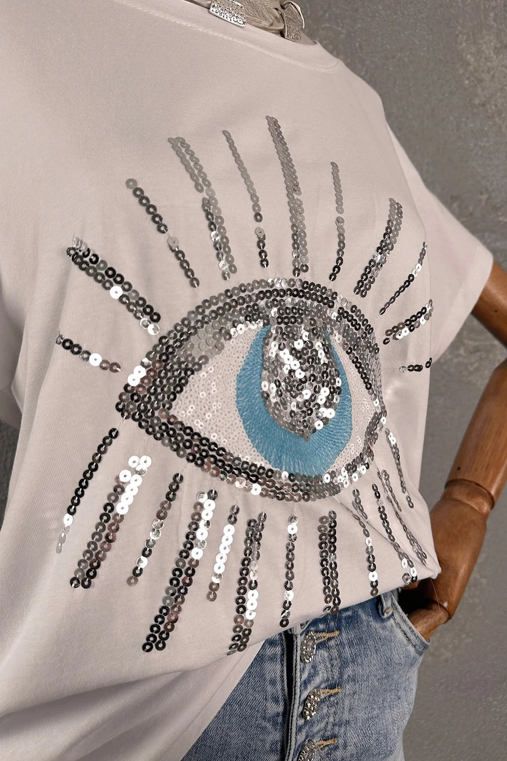 Göz Desenli T-shirt