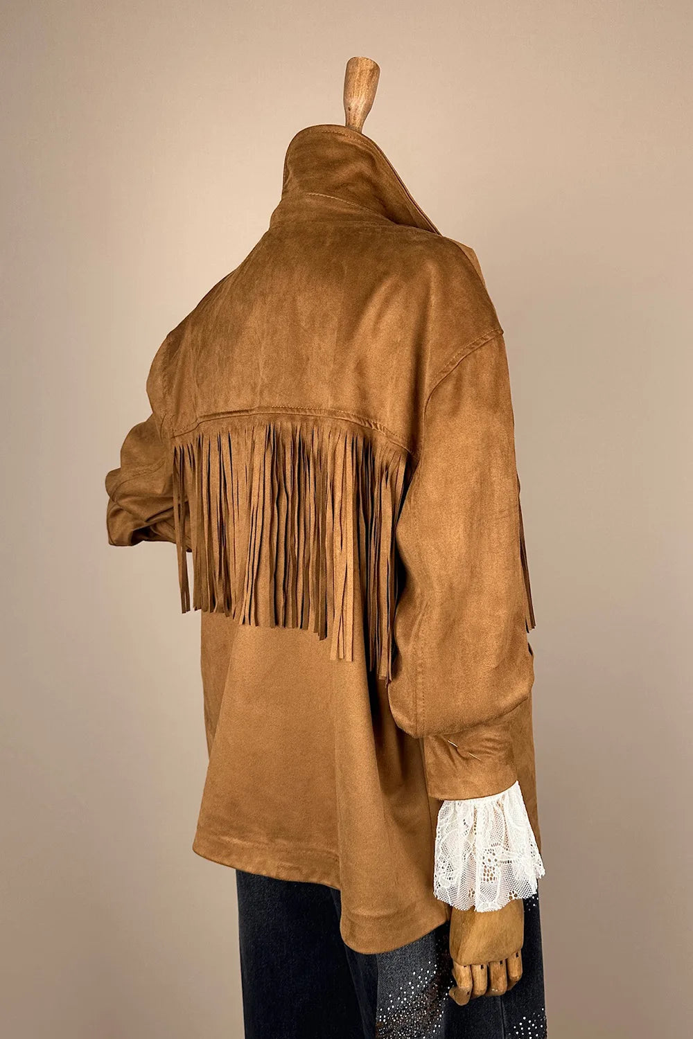 Püskül Detaylı Western Ceket