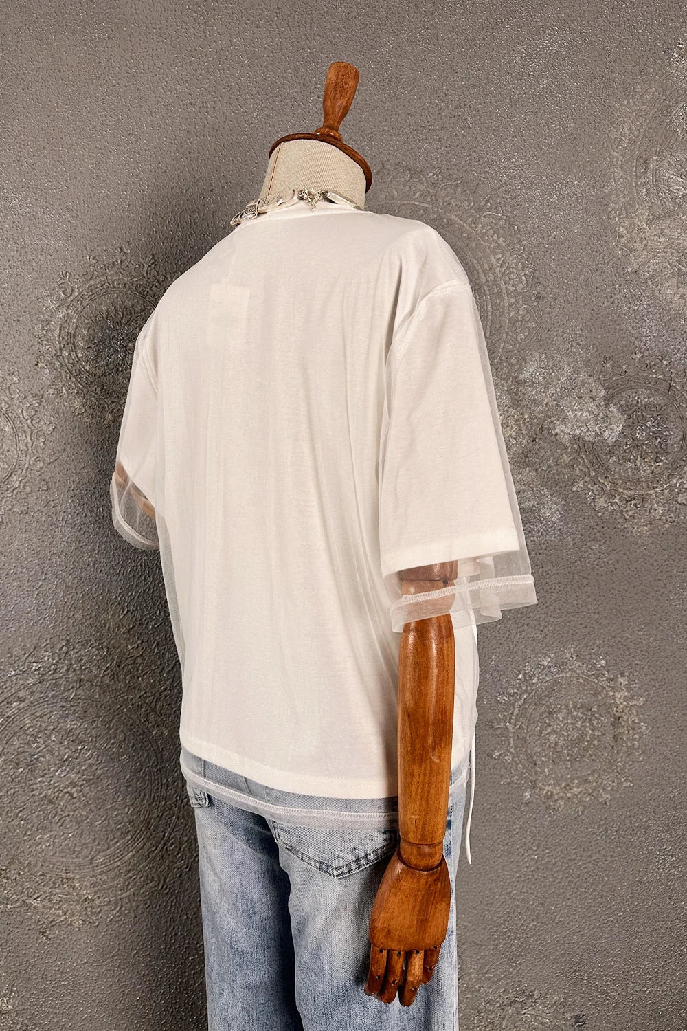 Tül Detaylı T-shirt