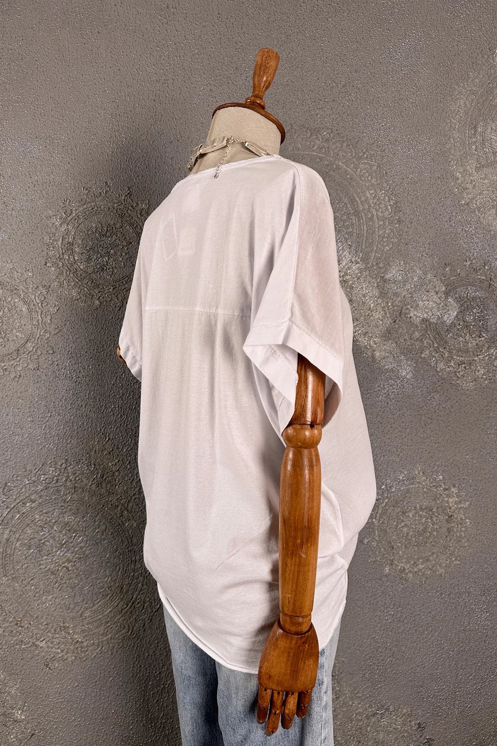 Oversize Keten T-shirt