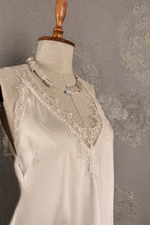 Dantelli Saten Bluz