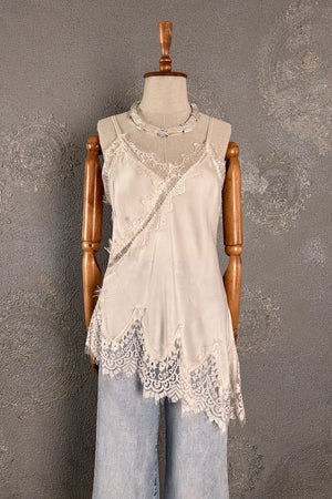 Dantelli Saten Bluz