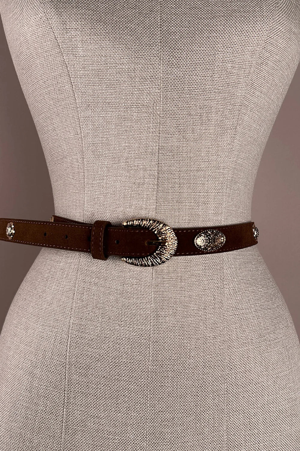 Metal Detaylı Vintage Kemer