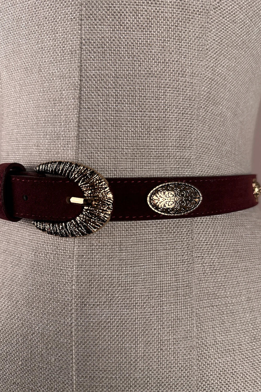 Metal Detaylı Vintage Kemer