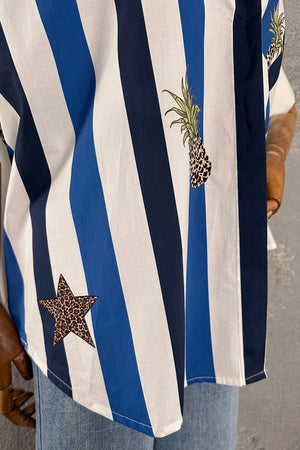Çizgili Oversize Gömlek