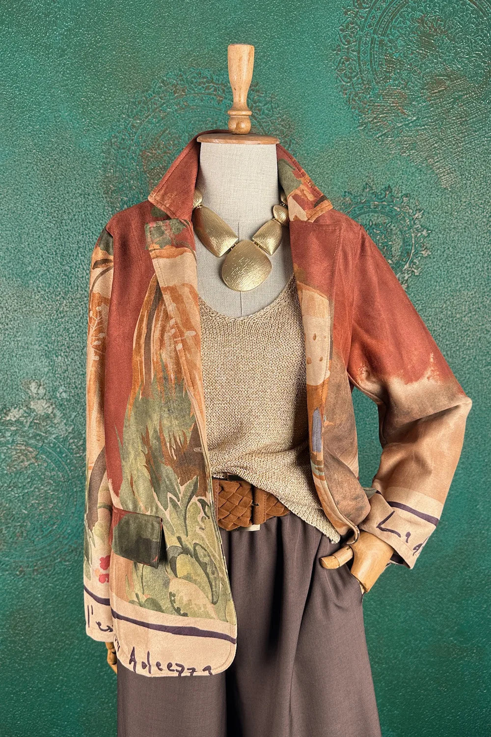 Süet Görünümlü Blazer Ceket