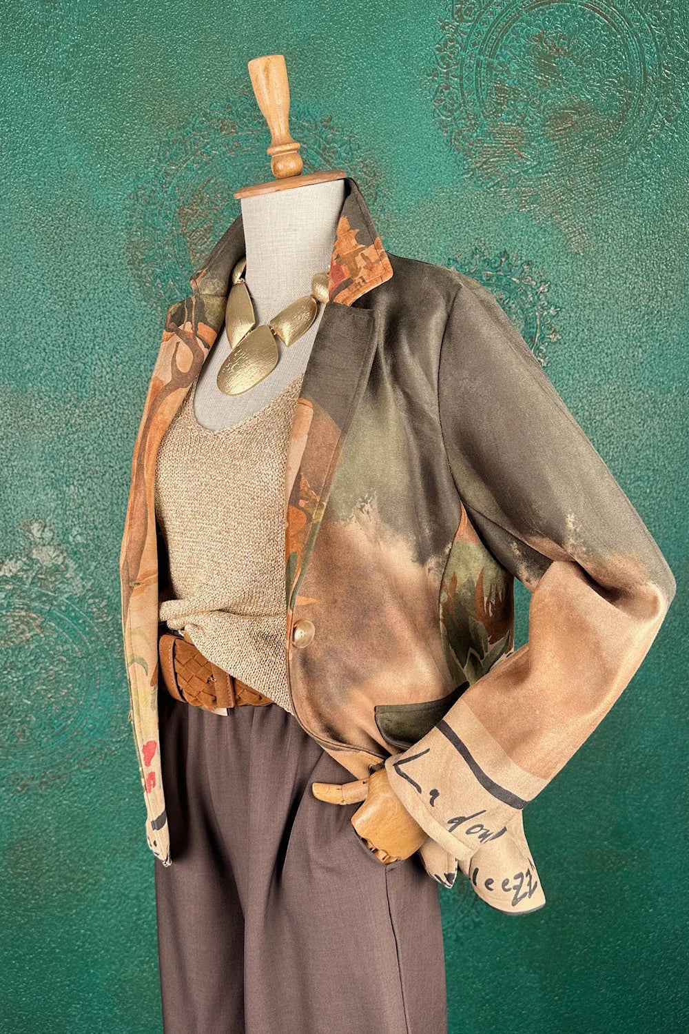 Süet Görünümlü Blazer Ceket