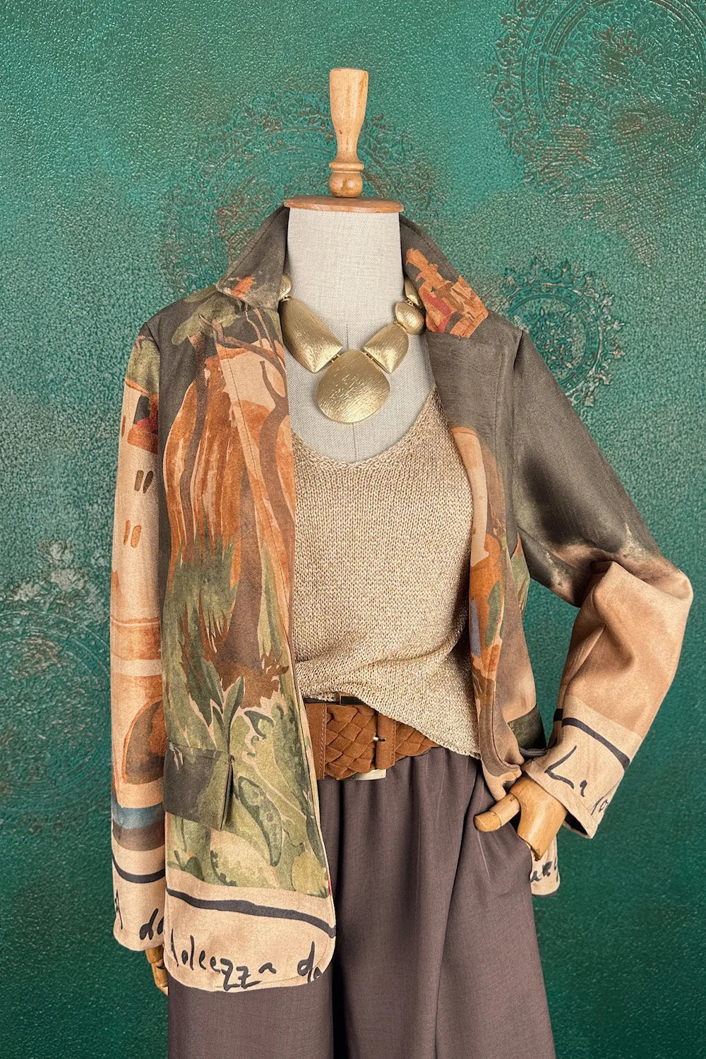 Süet Görünümlü Blazer Ceket