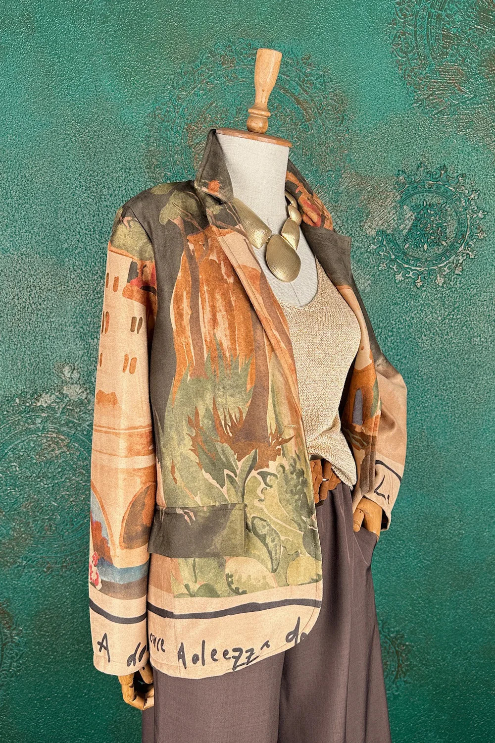 Süet Görünümlü Blazer Ceket