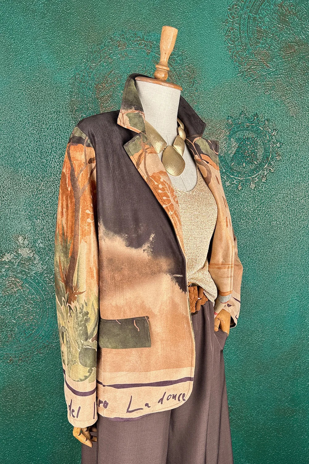 Süet Görünümlü Blazer Ceket