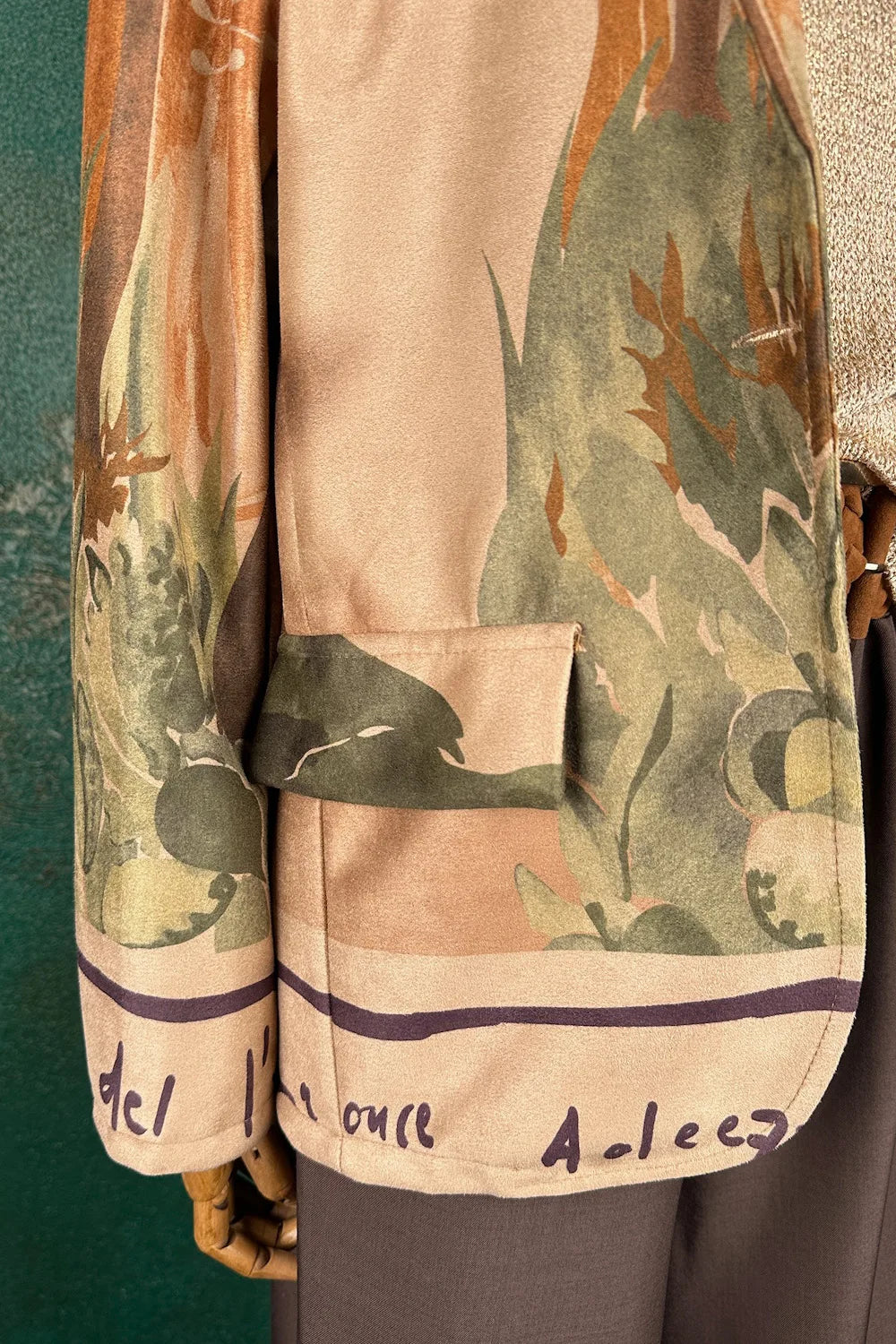 Süet Görünümlü Blazer Ceket