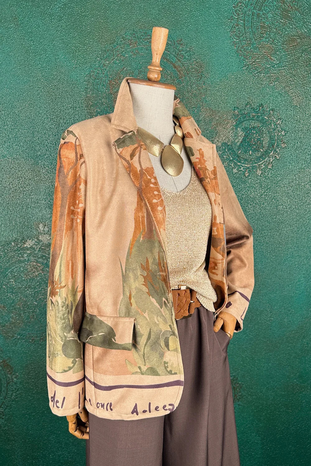 Süet Görünümlü Blazer Ceket