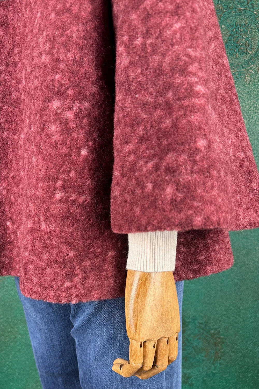 Dik Yakalı Buklet Ceket