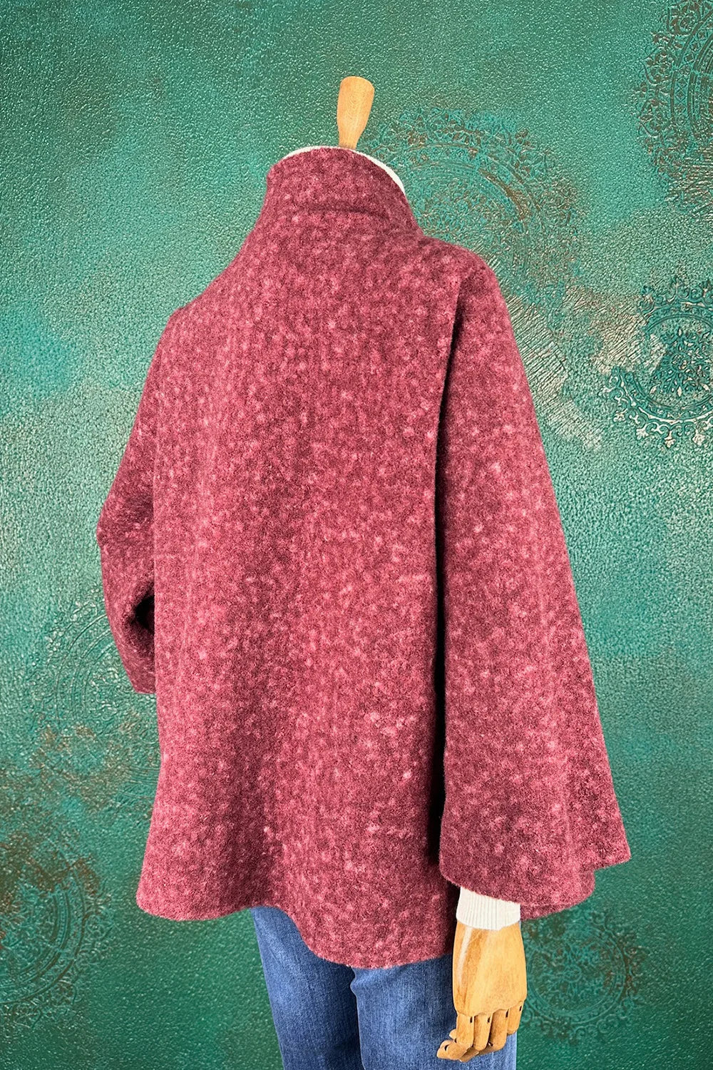 Dik Yakalı Buklet Ceket