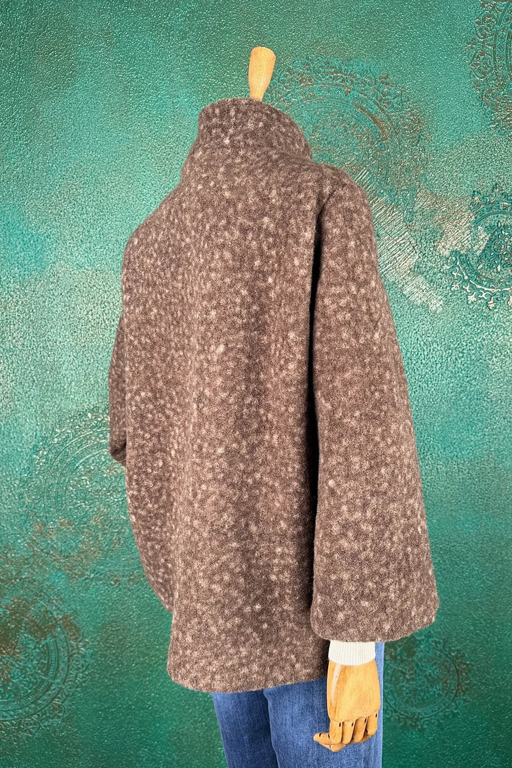 Dik Yakalı Buklet Ceket