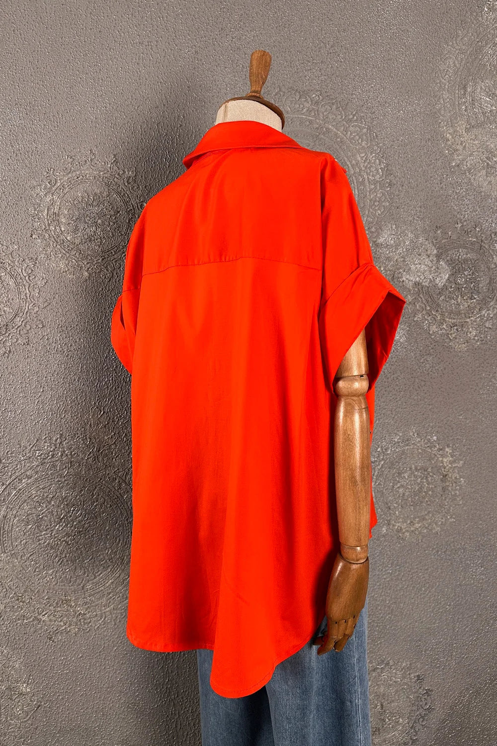 Taşlı Oversize Gömlek