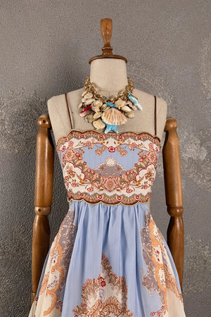 Desenli Maxi Elbise