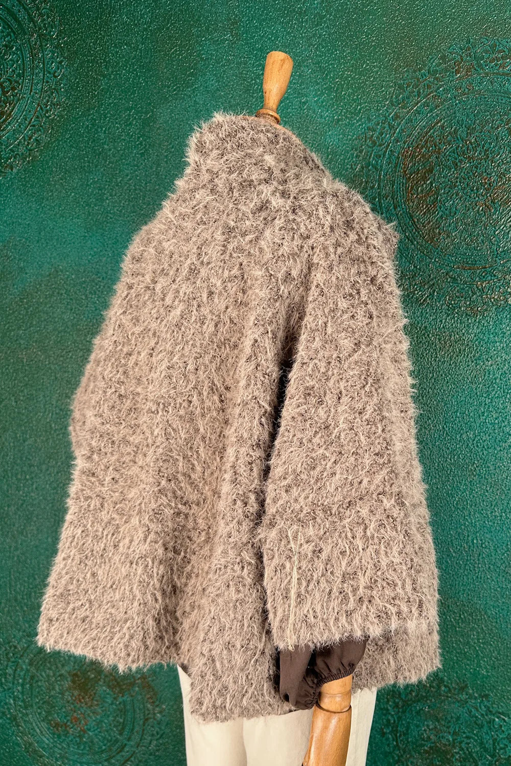 Tüylü Dokulu Ceket