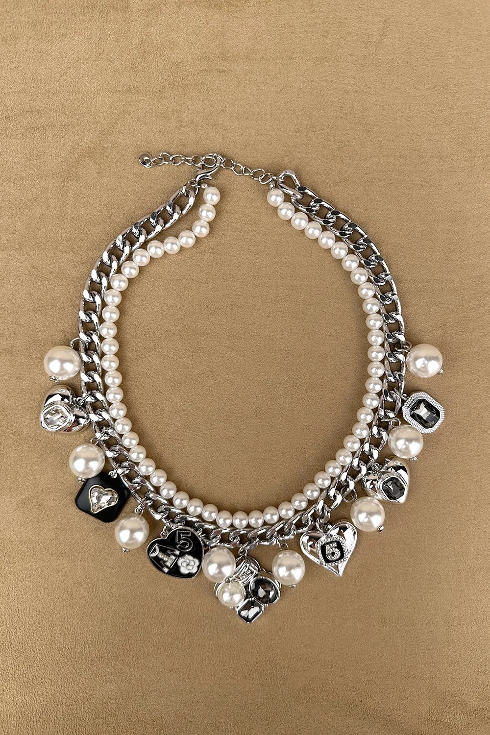 İncili Charm Kolye