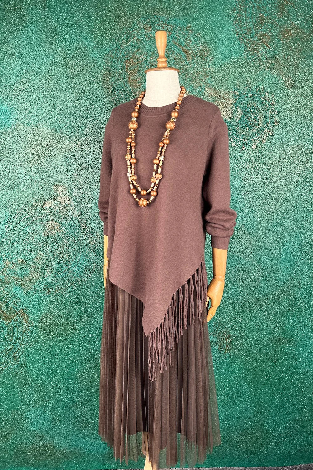 Çift Katmanlı Tül Elbise