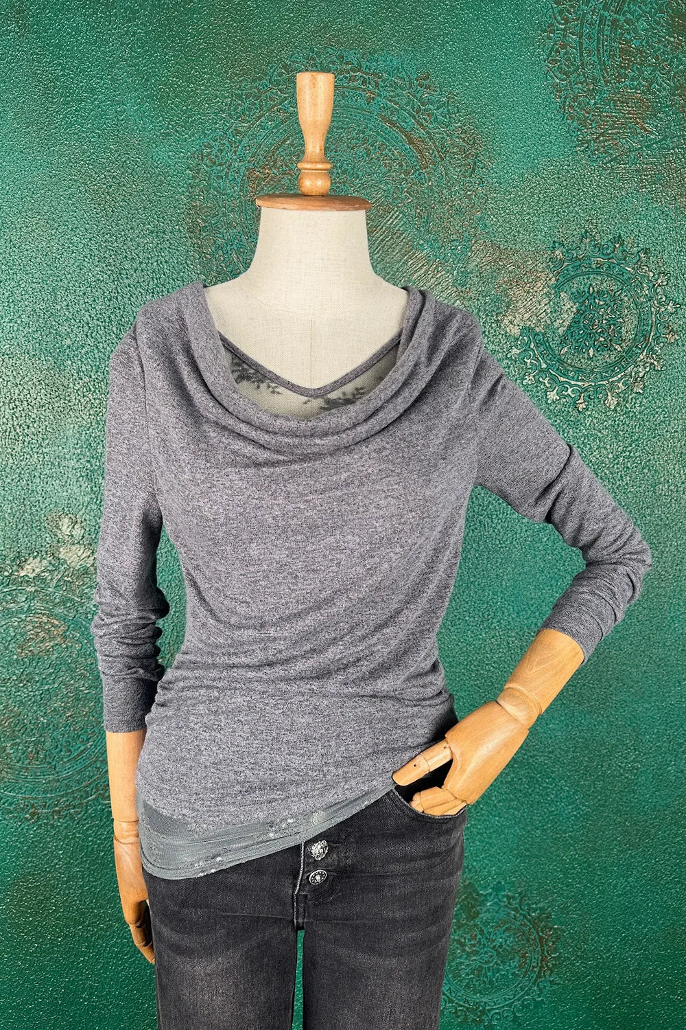 Çift Katlı Drapeli Bluz