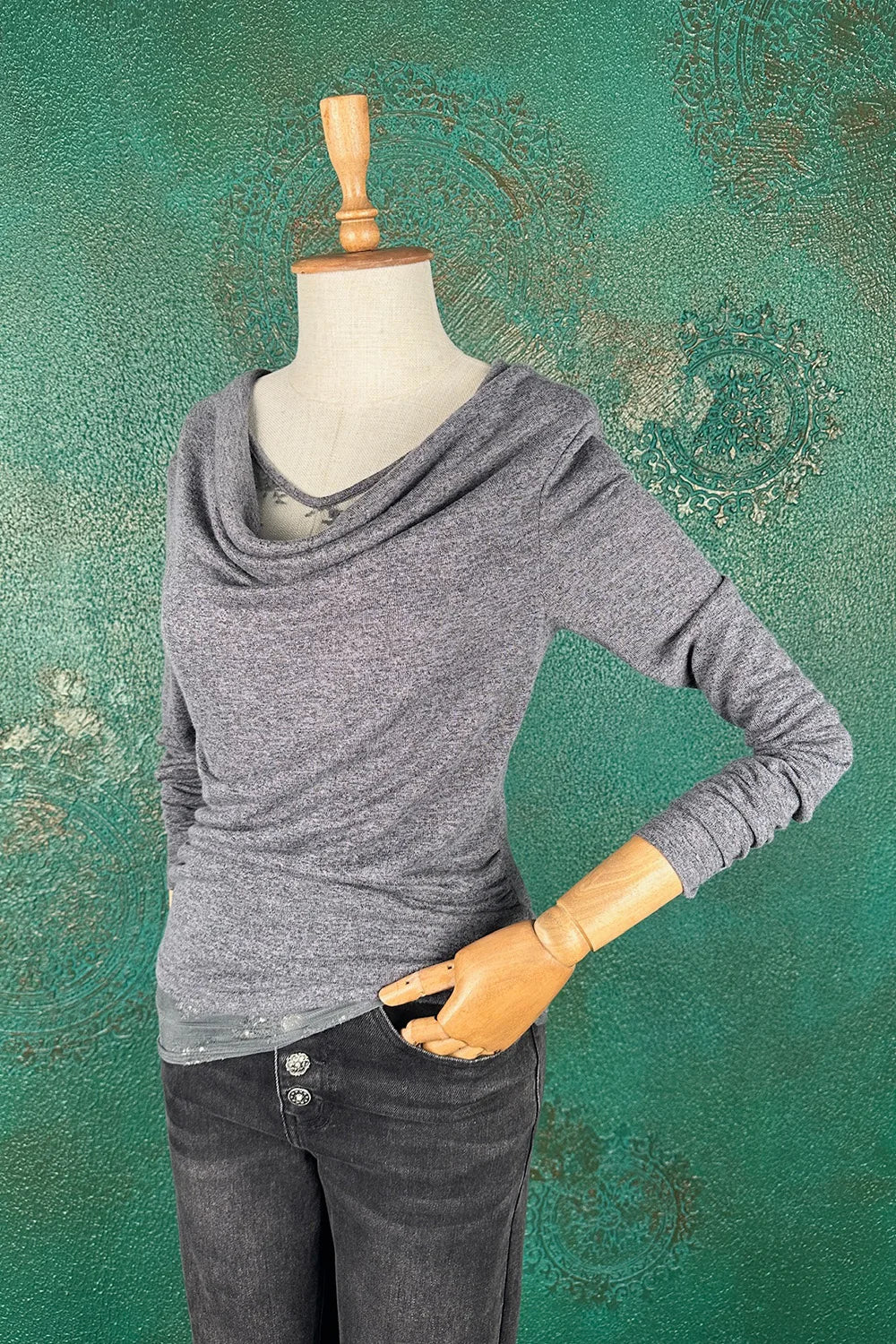 Çift Katlı Drapeli Bluz