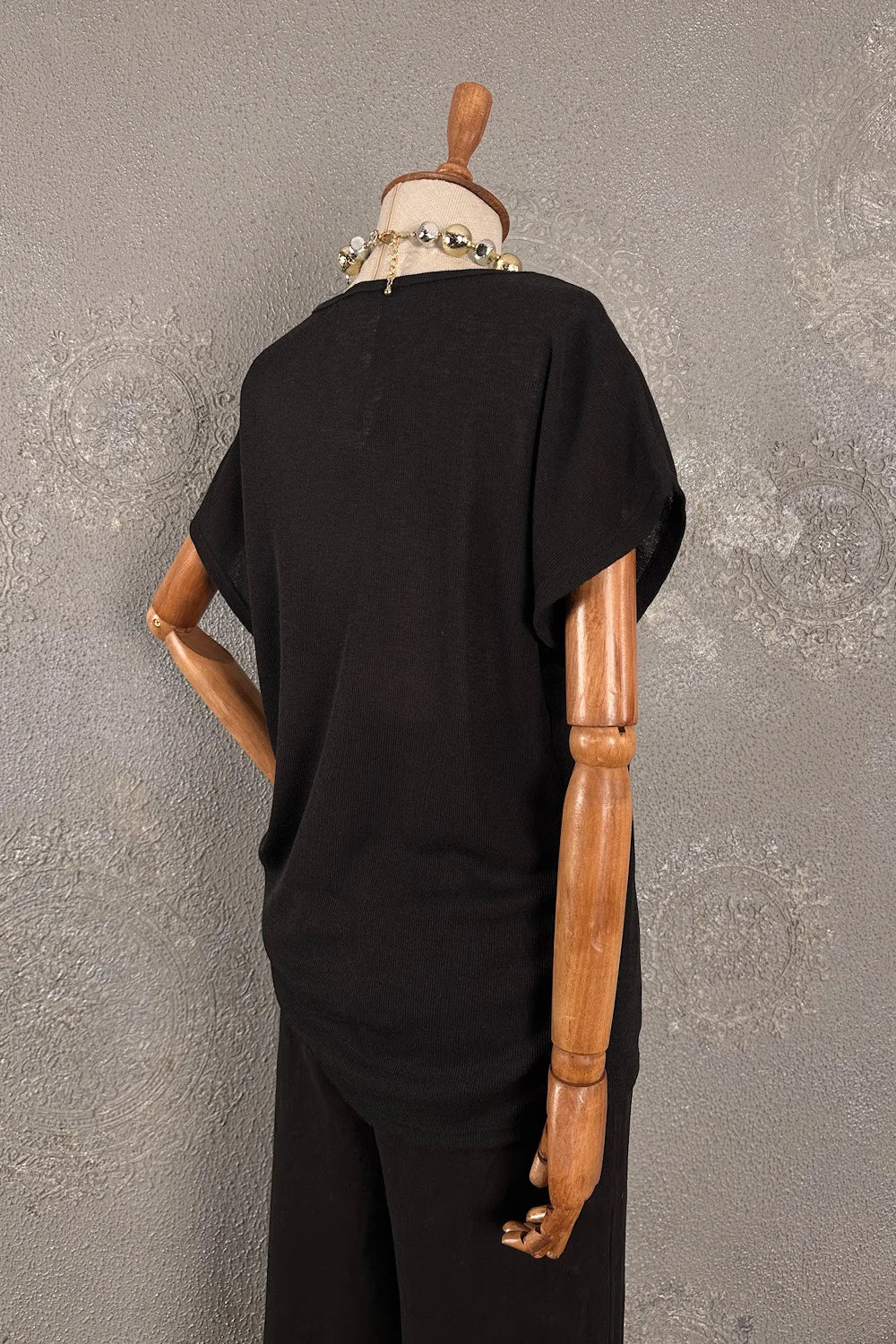Taşlı Dokuma T-shirt
