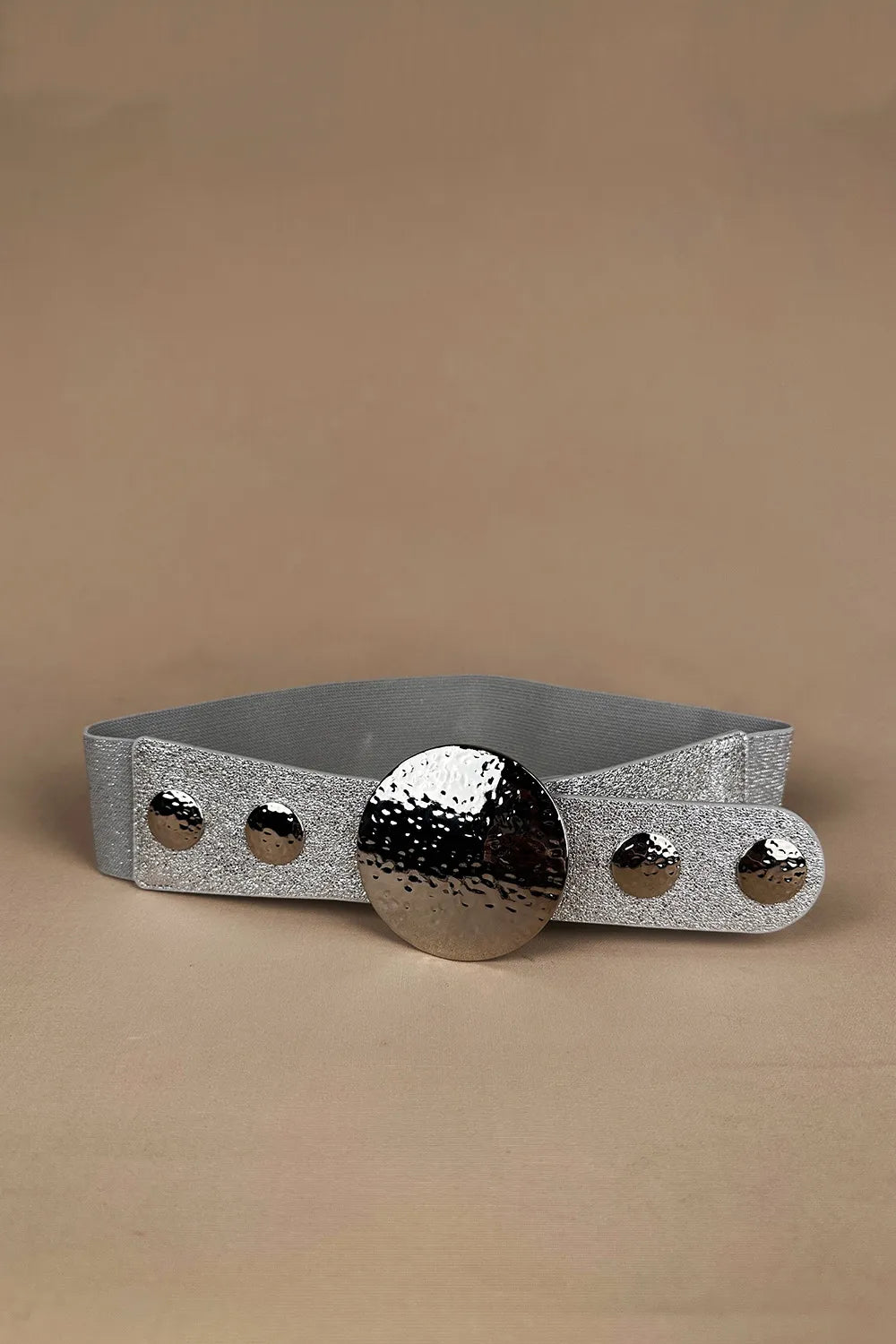 Büyük Metal Tokalı Elastik Kemer - Eliz