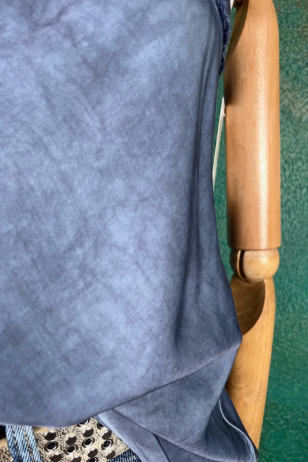 Dantel Detaylı Saten Bluz