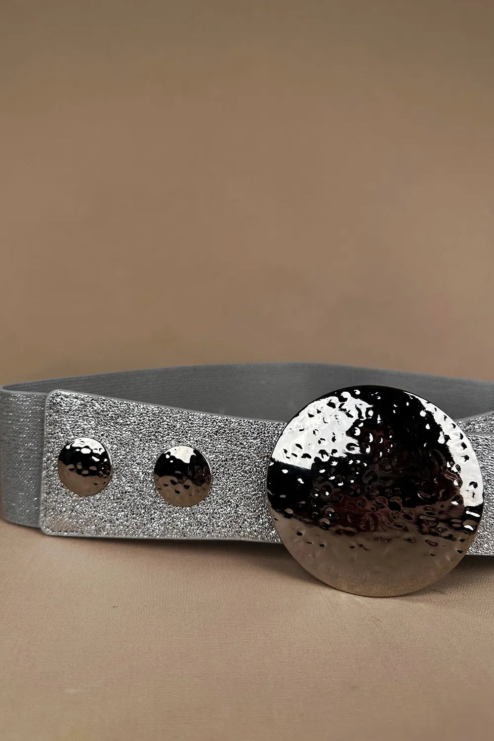 Büyük Metal Tokalı Elastik Kemer - Eliz